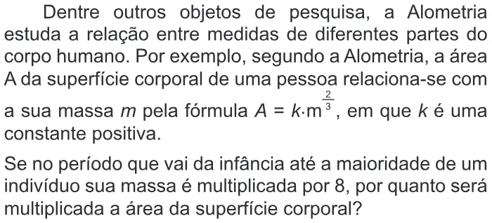 Trecho original com figura, tabela ou fórmula da questão 165 do ENEM 2012 - 2º Dia - Caderno 6 - Cinza – Ledor.