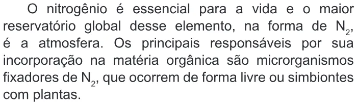 Trecho original com figura, tabela ou fórmula da questão 61 do ENEM 2015 - 1º Dia - Caderno 1 - Azul – Aplicação regular.
