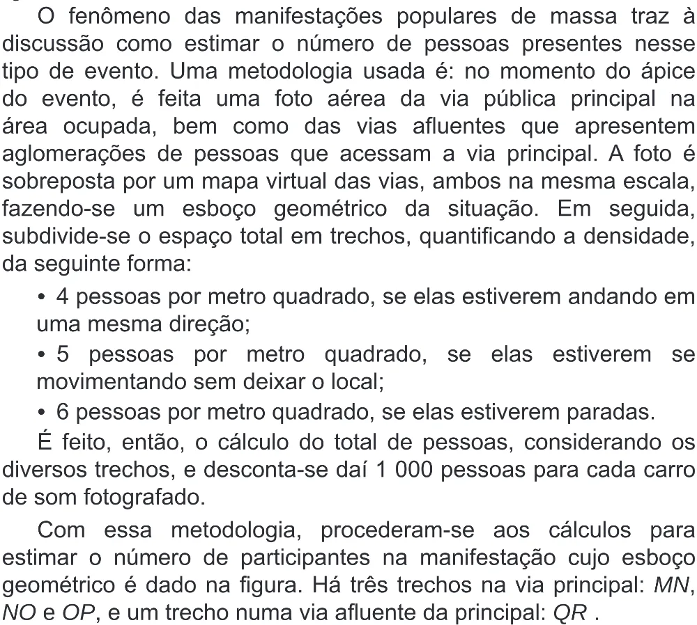 Trecho original com figura, tabela ou fórmula da questão 149 do ENEM 2020 - 2º Dia - Caderno 8 – Rosa (Superampliada) – Aplicação Regular.