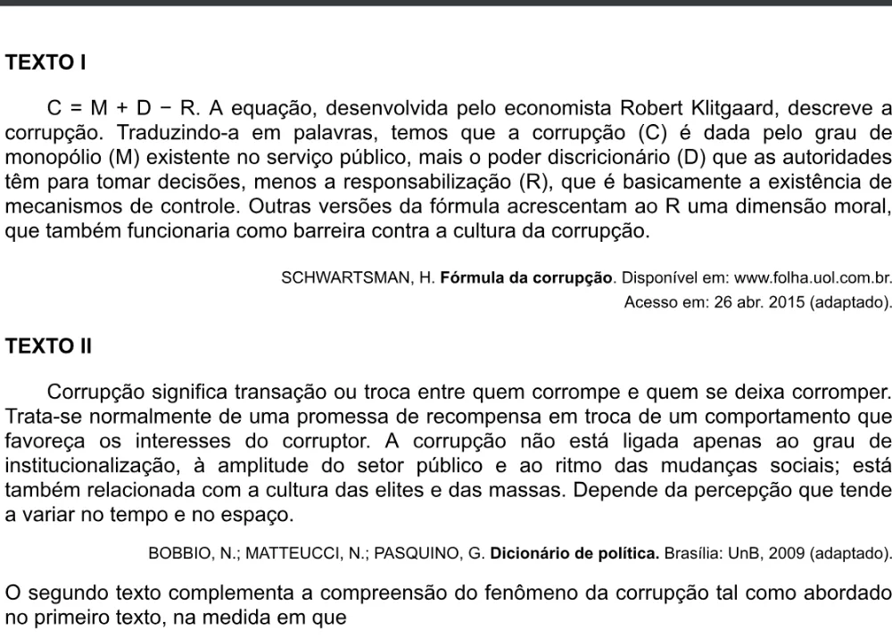 Trecho original com figura, tabela ou fórmula da questão 78 do ENEM 2020 - 1º Dia - Caderno 3 – Branco – Inglês – Aplicação digital.