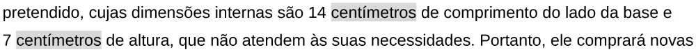 Trecho original com figura, tabela ou fórmula da questão 168 do ENEM 2025 - 2º Dia – Caderno 11 – Laranja (Braile e ledor) – Aplicação Regular - Leitor de tela (NVDA).