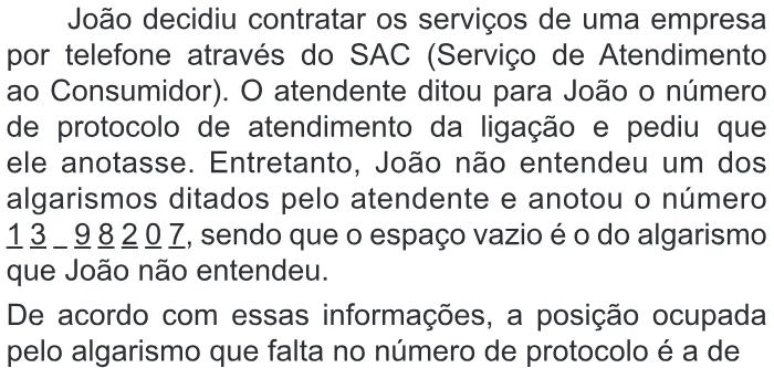 Trecho original com figura, tabela ou fórmula da questão 177 do ENEM 2012 - 2º Dia - Caderno 6 - Cinza – Ledor.