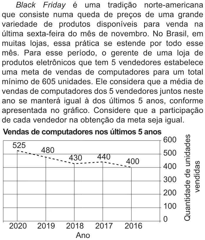 Trecho original com figura, tabela ou fórmula da questão 178 do ENEM 2021 - 2º Dia – Caderno 5 – Amarelo – Reaplicação/PPL/Segunda Oportunidade.