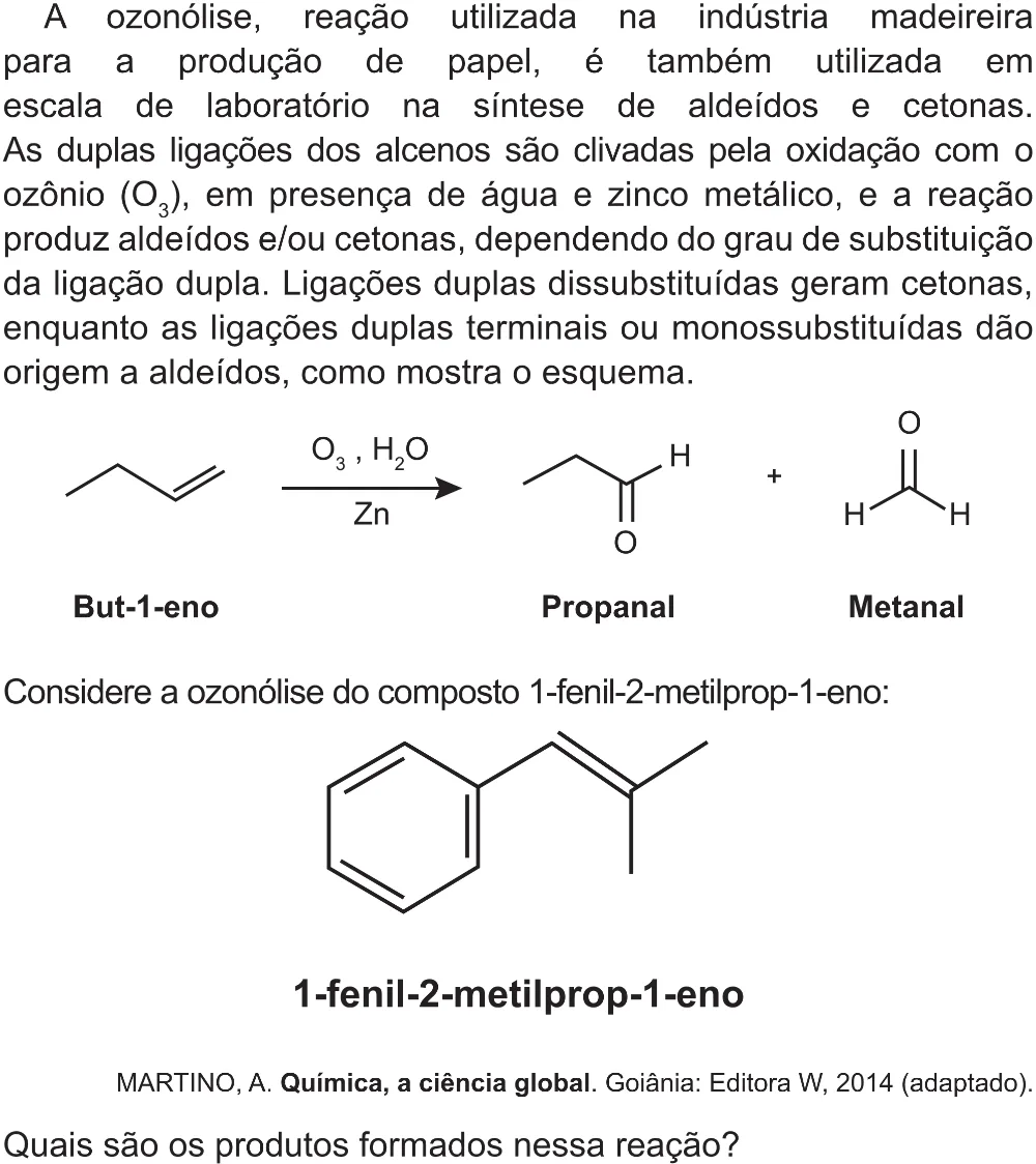 Trecho original com figura, tabela ou fórmula da questão 128 do ENEM 2017 - 2º Dia - Caderno 5 – Amarelo (Superampliada) – Aplicação regular.