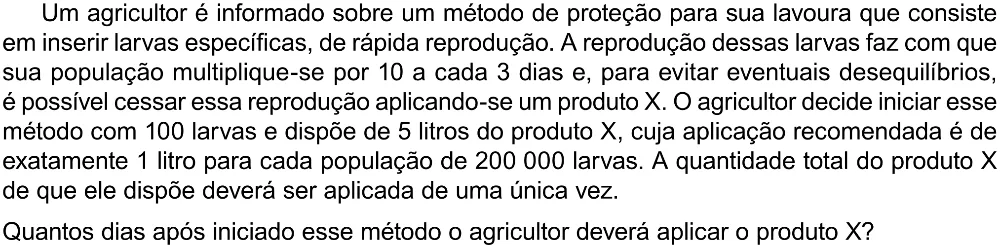 Trecho original com figura, tabela ou fórmula da questão 161 do ENEM 2023 - 2º Dia – Caderno 12 – Verde (Libras) – Aplicação Regular - (Ampliada).
