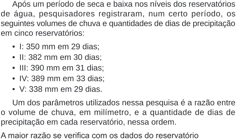 Trecho original com figura, tabela ou fórmula da questão 154 do ENEM 2024 - 2º Dia – Caderno 8 – Verde (Superampliada) – Reaplicação/PPL.