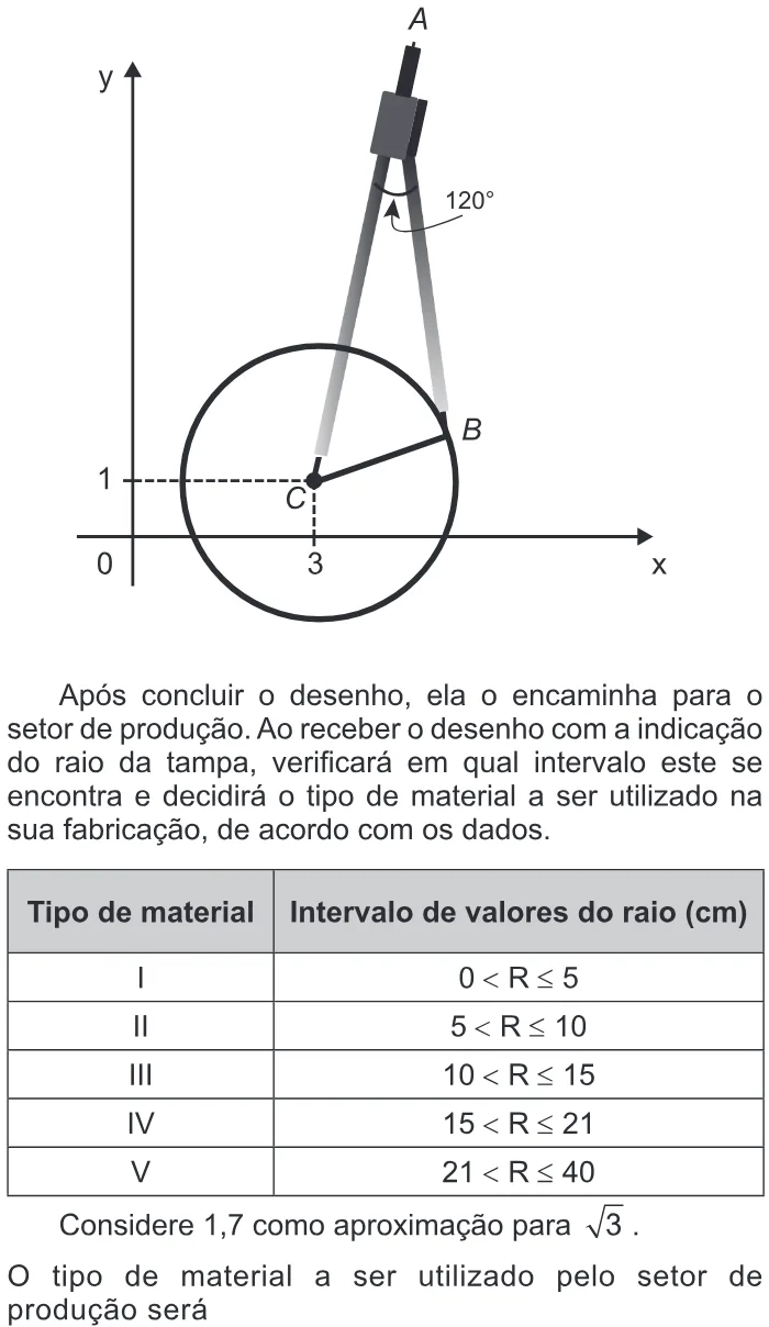 Trecho original com figura, tabela ou fórmula da questão 163 do ENEM 2017 - 2º Dia - Caderno 5 - Amarelo – Aplicação regular.