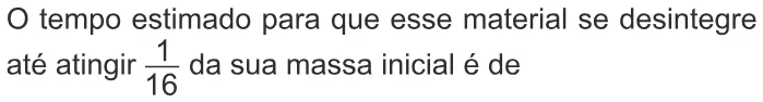Trecho original com figura, tabela ou fórmula da questão 131 do ENEM 2018 - 2º Dia - Caderno 17 - Amarelo - Reaplicação/PPL.