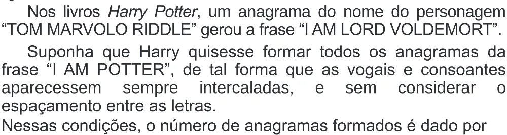 Trecho original com figura, tabela ou fórmula da questão 156 do ENEM 2020 - 2º Dia - Caderno 8 – Rosa (Superampliada) – Aplicação Regular.