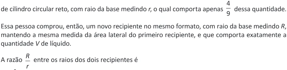 Trecho original com figura, tabela ou fórmula da questão 137 do ENEM 2025 - 2º Dia – Caderno 11 – Laranja (Braile e ledor) – Aplicação Regular - (Ampliada) - Belém, Ananindeua e Marituba.