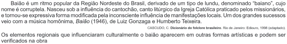 Trecho original com figura, tabela ou fórmula da questão 111 do ENEM 2016 - 2º Dia - Caderno 13 - Cinza – Reaplicação/PPL.