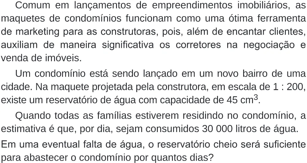 Trecho original com figura, tabela ou fórmula da questão 176 do ENEM 2019 - 2º Dia – Caderno 6 – Cinza (Superampliada) – Aplicação Regular.