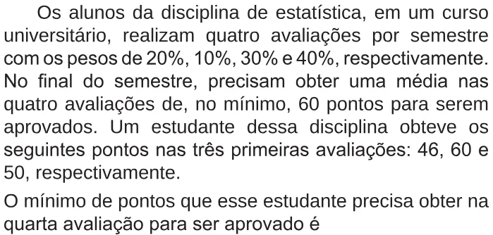 Trecho original com figura, tabela ou fórmula da questão 162 do ENEM 2018 - 2º Dia - Caderno 5 - Amarelo – Aplicação regular.