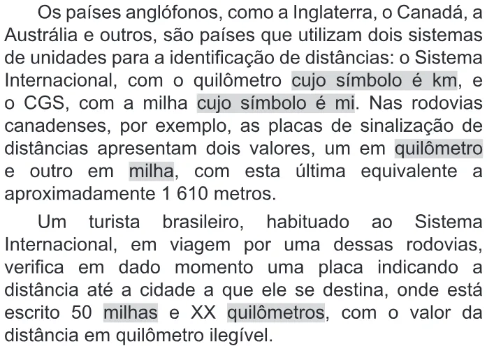 Trecho original com figura, tabela ou fórmula da questão 168 do ENEM 2022 - 2º Dia – Caderno 11 – Laranja (braile e ledor) – Reaplicação/PPL.