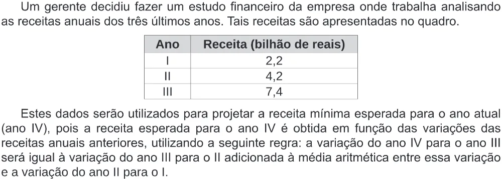 Trecho original com figura, tabela ou fórmula da questão 141 do ENEM 2019 - 2º Dia – Caderno 5 – Amarelo (Ampliada) – Reaplicação/PPL.