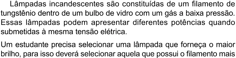 Trecho original com figura, tabela ou fórmula da questão 100 do ENEM 2023 - 2º Dia – Caderno 8 – Rosa (Superampliada) – Reaplicação/PPL.