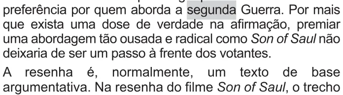 Trecho original com figura, tabela ou fórmula da questão 26 do ENEM 2021 - 1º Dia – Caderno 9 – Laranja (Braile e ledor) – Aplicação Regular.