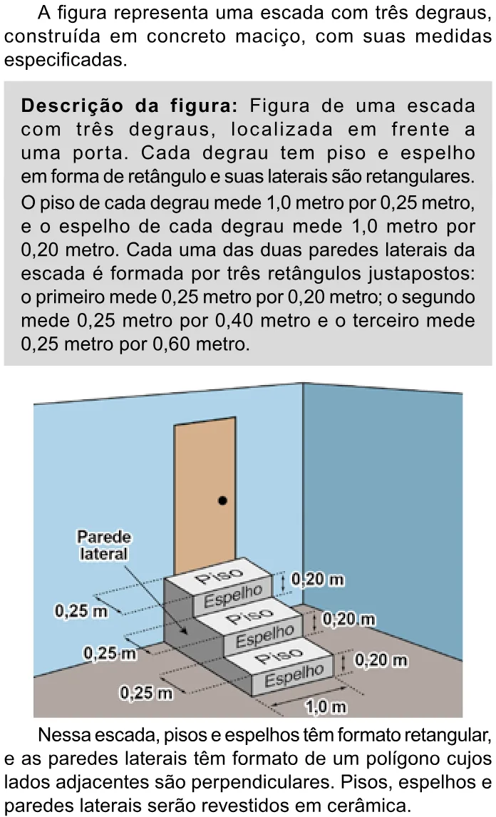 Trecho original com figura, tabela ou fórmula da questão 139 do ENEM 2023 - 2º Dia – Caderno 11 – Laranja (braile e ledor) – Aplicação Regular.
