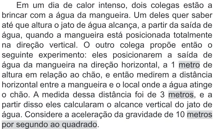 Trecho original com figura, tabela ou fórmula da questão 125 do ENEM 2022 - 2º Dia – Caderno 11 – Laranja (braile e ledor) – Aplicação Regular.