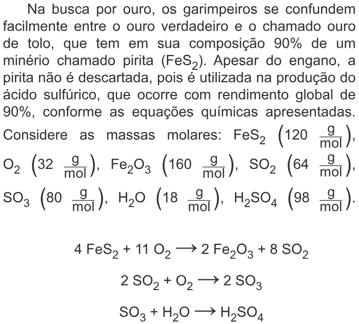 Trecho original com figura, tabela ou fórmula da questão 128 do ENEM 2019 - 2º Dia – Caderno 7 – Azul – Reaplicação/PPL.