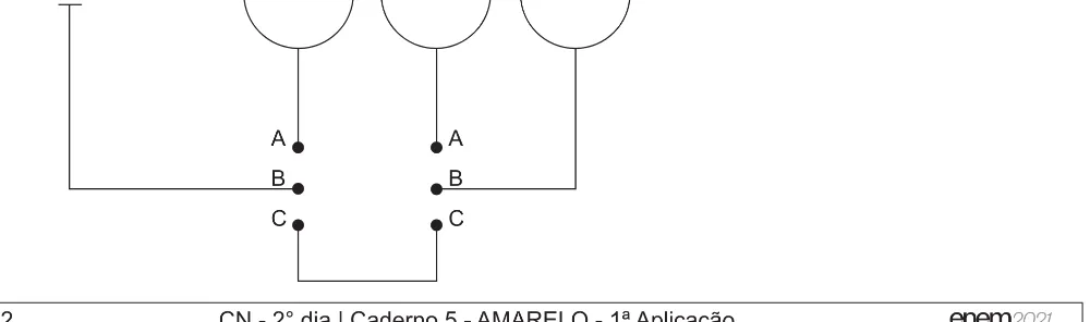 Alternativa B da questão 105 do ENEM 2021 - 2º Dia – Caderno 5 – Amarelo (Ampliada) – Aplicação Regular.