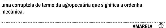 Alternativa E da questão 33 do ENEM 2000 - Caderno Amarelo.