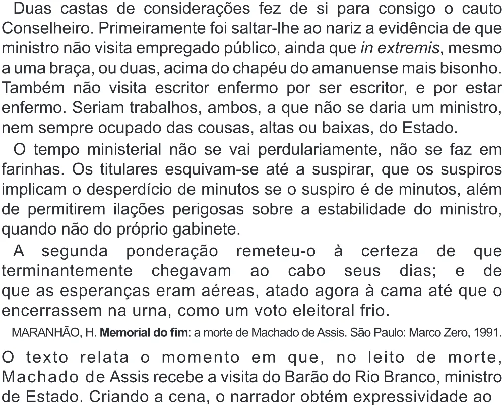 Trecho original com figura, tabela ou fórmula da questão 36 do ENEM 2022 - 1º Dia – Caderno 3 – Branco (Superampliada) – Reaplicação/PPL.