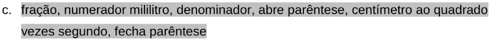 Alternativa C da questão 160 do ENEM 2024 - 2º Dia – Caderno 11 – Laranja (braile e ledor) – Aplicação Regular - Leitor de tela (NVDA).