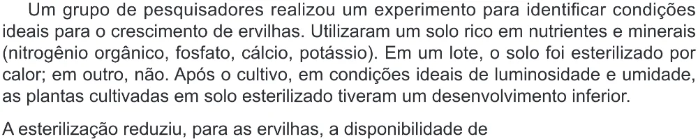 Trecho original com figura, tabela ou fórmula da questão 119 do ENEM 2024 - 2º Dia – Caderno 8 – Verde (Ampliada) – Reaplicação/PPL.