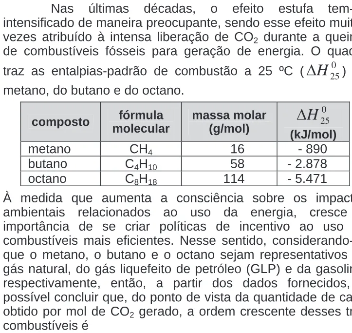 Trecho original com figura, tabela ou fórmula da questão 42 do ENEM 2009 - 1º Dia - Caderno 4 - Rosa.