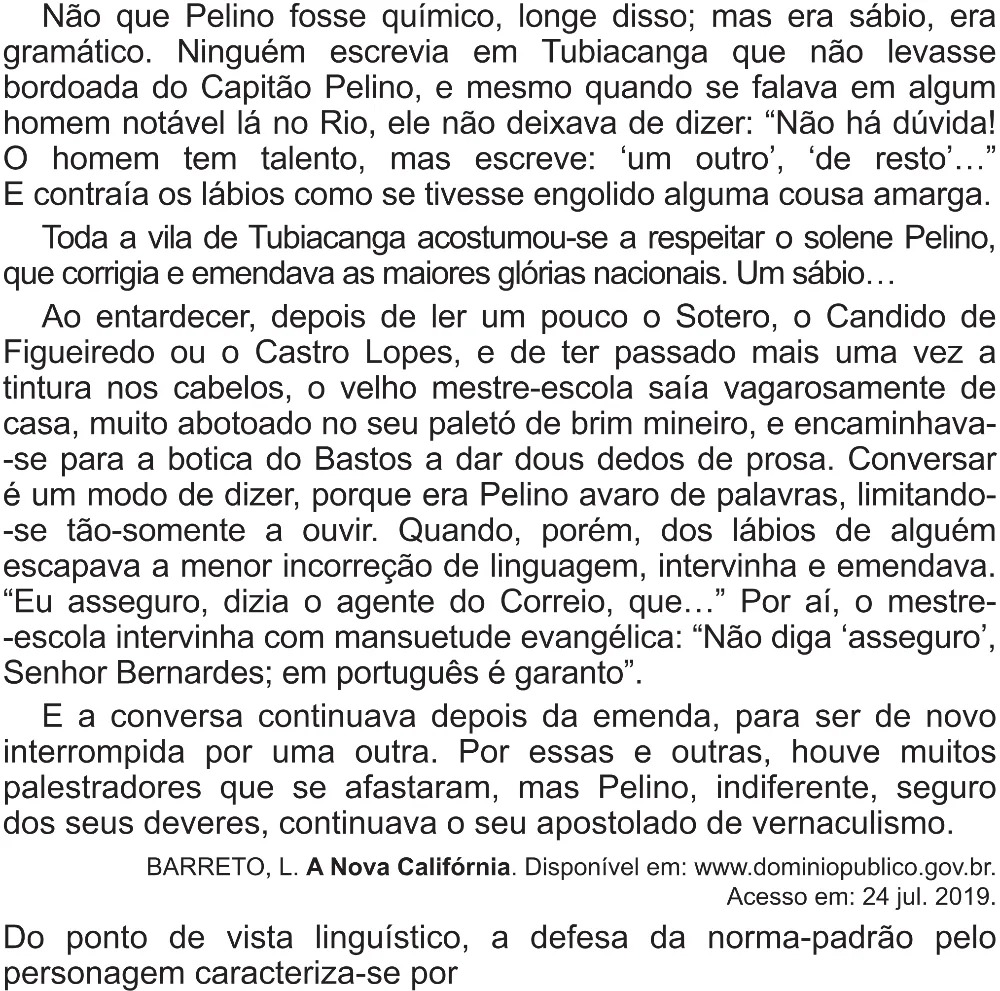 Trecho original com figura, tabela ou fórmula da questão 36 do ENEM 2021 - 1º Dia – Caderno 2 – Amarelo (Superampliada) – Aplicação Regular.