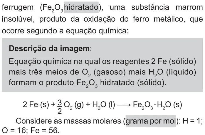 Trecho original com figura, tabela ou fórmula da questão 129 do ENEM 2021 - 2º Dia – Caderno 11 – Laranja (braile e ledor) – Reaplicação/PPL/Segunda Oportunidade.