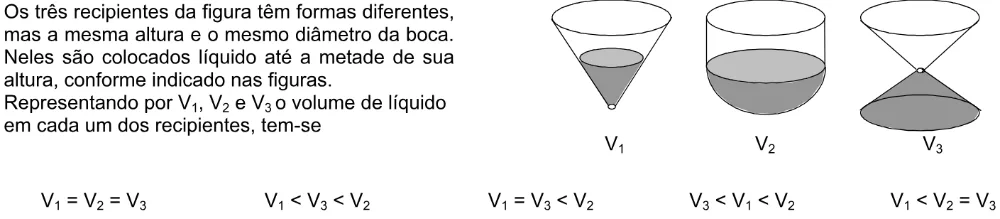 Trecho original com figura, tabela ou fórmula da questão 61 do ENEM 2005 - Caderno Amarelo.