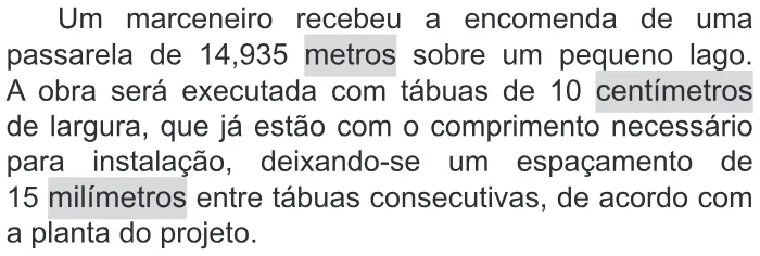 Trecho original com figura, tabela ou fórmula da questão 161 do ENEM 2017 - 2º Dia - Caderno 11 - Laranja – Reaplicação/PPL - Ledor.