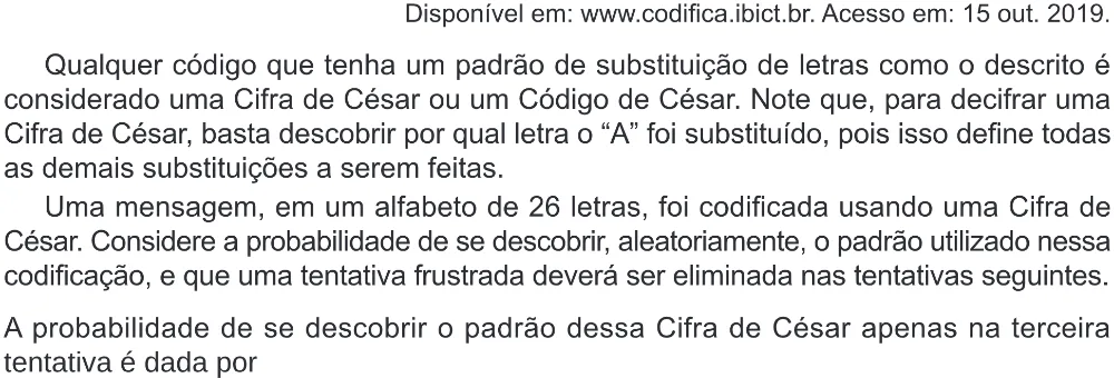 Trecho original com figura, tabela ou fórmula da questão 171 do ENEM 2024 - 2º Dia – Caderno 8 – Verde – Aplicação Regular - (Ampliada).