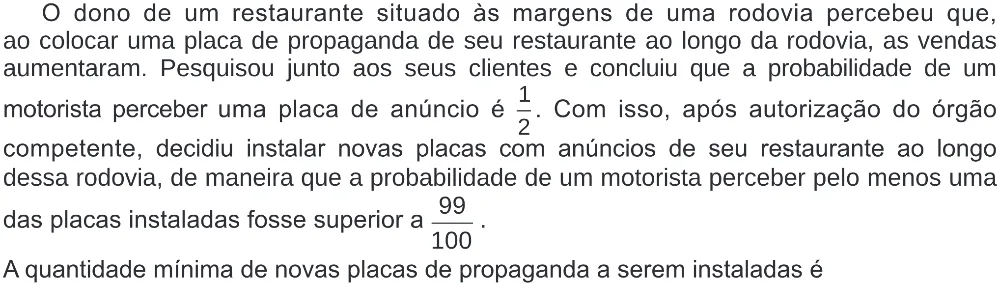 Trecho original com figura, tabela ou fórmula da questão 154 do ENEM 2019 - 2º Dia – Caderno 6 – Cinza (Ampliada) – Aplicação Regular.