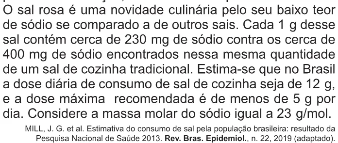 Trecho original com figura, tabela ou fórmula da questão 133 do ENEM 2021 - 2º Dia – Caderno 8 – Rosa – Reaplicação/PPL/Segunda Oportunidade.