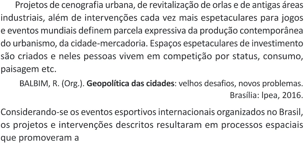 Trecho original com figura, tabela ou fórmula da questão 62 do ENEM 2025 - 1º Dia – Caderno 9 – Laranja (Braile e ledor) – Aplicação Regular - (Superampliada) - Belém, Ananindeua e Marituba.