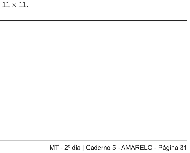 Alternativa E da questão 180 do ENEM 2018 - 2º Dia - Caderno 5 - Amarelo – Aplicação regular.