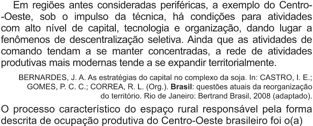 Trecho original com figura, tabela ou fórmula da questão 73 do ENEM 2021 - 1º Dia – Caderno 2 – Amarelo (Superampliada) – Reaplicação/PPL/Segunda Oportunidade.