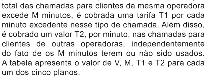 Trecho original com figura, tabela ou fórmula da questão 155 do ENEM 2021 - 2º Dia – Caderno 11 – Laranja (braile e ledor) – Reaplicação/PPL/Segunda Oportunidade.