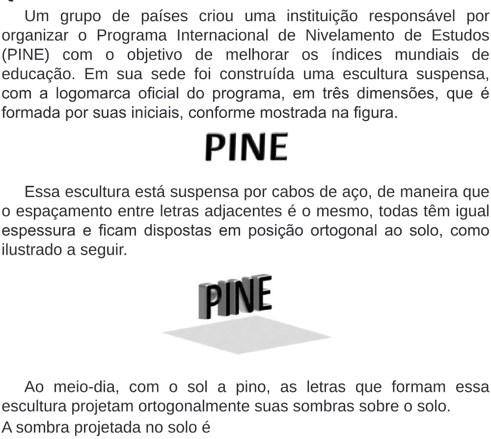 Trecho original com figura, tabela ou fórmula da questão 151 do ENEM 2019 - 2º Dia – Caderno 6 – Cinza (Superampliada) – Aplicação Regular.