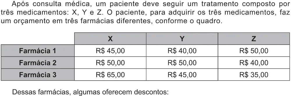 Trecho original com figura, tabela ou fórmula da questão 143 do ENEM 2021 - 2º Dia – Caderno 12 – Verde (Libras – Ampliada) – Aplicação Regular.