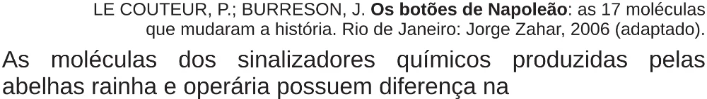 Trecho original com figura, tabela ou fórmula da questão 101 do ENEM 2018 - 2º Dia - Caderno 5 – Amarelo (Superampliada) – Aplicação regular.