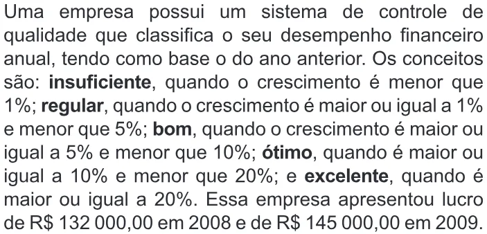 Trecho original com figura, tabela ou fórmula da questão 154 do ENEM 2010 - Dia 2 - Caderno 6 - Cinza – Aplicação regular.