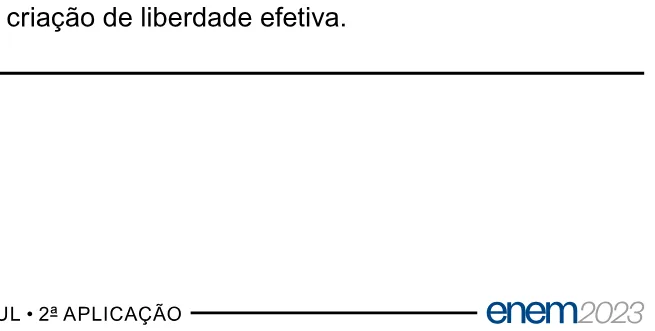 Alternativa E da questão 58 do ENEM 2023 - 1º Dia – Caderno 1 – Azul – Reaplicação/PPL.