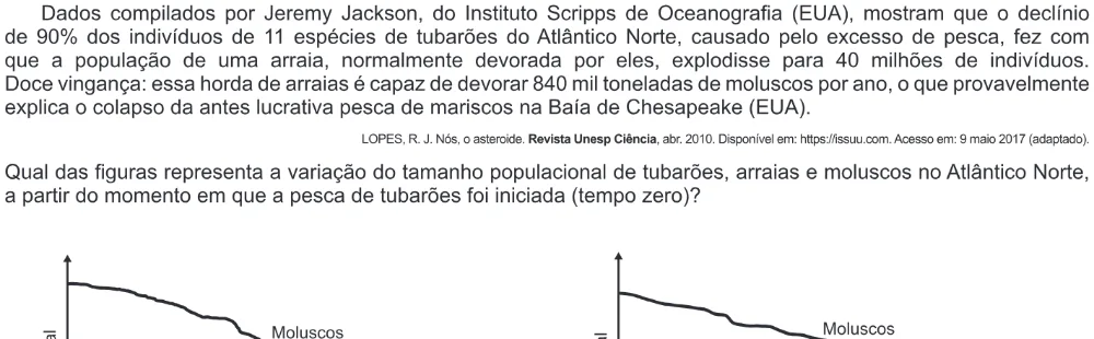 Trecho original com figura, tabela ou fórmula da questão 113 do ENEM 2017 - 2º Dia - Caderno 18- Amarelo – Reaplicação/PPL.