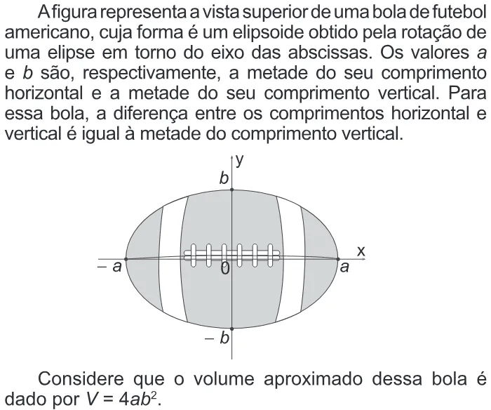 Trecho original com figura, tabela ou fórmula da questão 179 do ENEM 2015 - 2º Dia - Caderno 6 - Cinza – Aplicação regular.