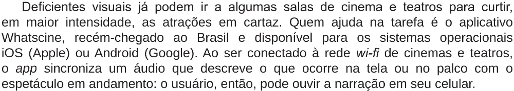 Trecho original com figura, tabela ou fórmula da questão 12 do ENEM 2018 - 1º Dia - Caderno 1 - Azul (Ampliada) – Aplicação regular.