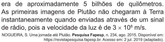 Trecho original com figura, tabela ou fórmula da questão 133 do ENEM 2021 - 2º Dia – Caderno 6 – Cinza – Reaplicação/PPL/Segunda Oportunidade.